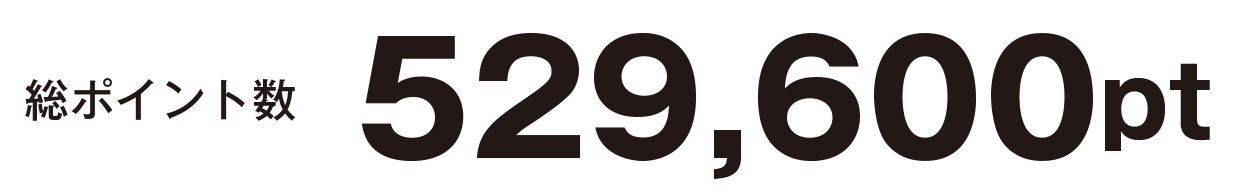 総ポイント数 550,200pt